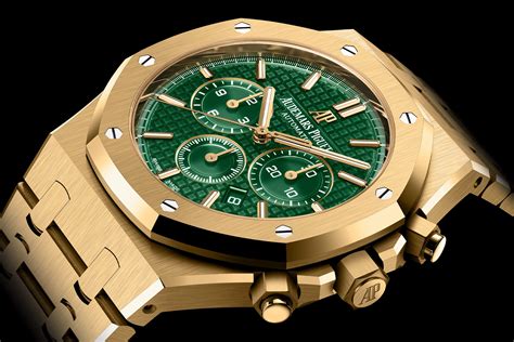 audemars piguet gold green dial